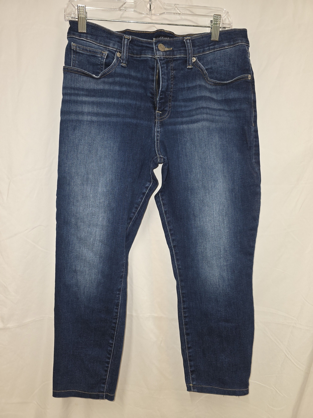 Lucky Brand Women's Medium Dark Blue Cropped Stretch Jeans